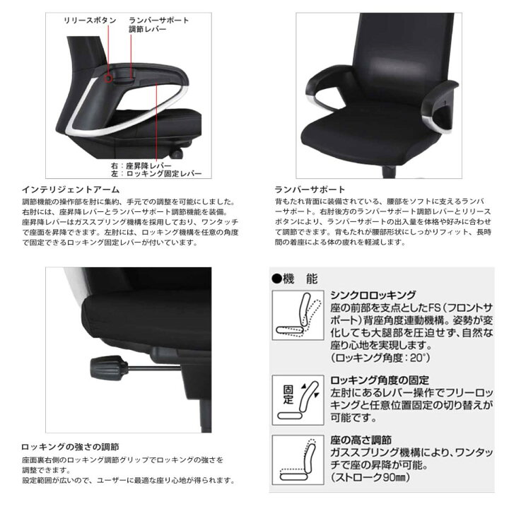楽天市場】コクヨ デスクチェア オフィスチェア Philosophy 