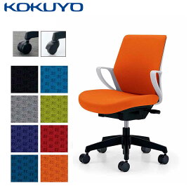 コクヨ デスクチェア オフィスチェア 椅子 ピコラ picora CR-G530E1 ローバック ホワイトシェル 布 -w カーペット用キャスター