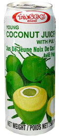 タスコ ヤングココナッツジュース果肉入り / Tasco Young Coconut Juice With Pulp L 500ml×24本