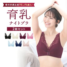 【累計100万枚突破】 くつろぎ育乳ブラ 2枚セット ルルクシェル ナイトブラ 小胸 ブラジャー バスト 女子力 アップ ノンワイヤーブラ 下着 フロントホック 夜ブラ 補正 脇高 小胸 夜ブラ 昼夜兼用 送料無料