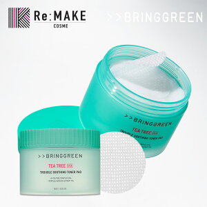 yBRING GREENzBring Green TEA TREE CICA TROUBLE SOOTHING TONER PAD 90EA@ϐ@gi[pbh@90@ ŋz