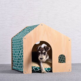 犬 猫 ペット ハウス ベッド ペットハウス 犬 木目調 洗える ペットハウス ペットベッド クッション 簡単組立 室内用 ねどっこ 小型犬 おしゃれ かわいい