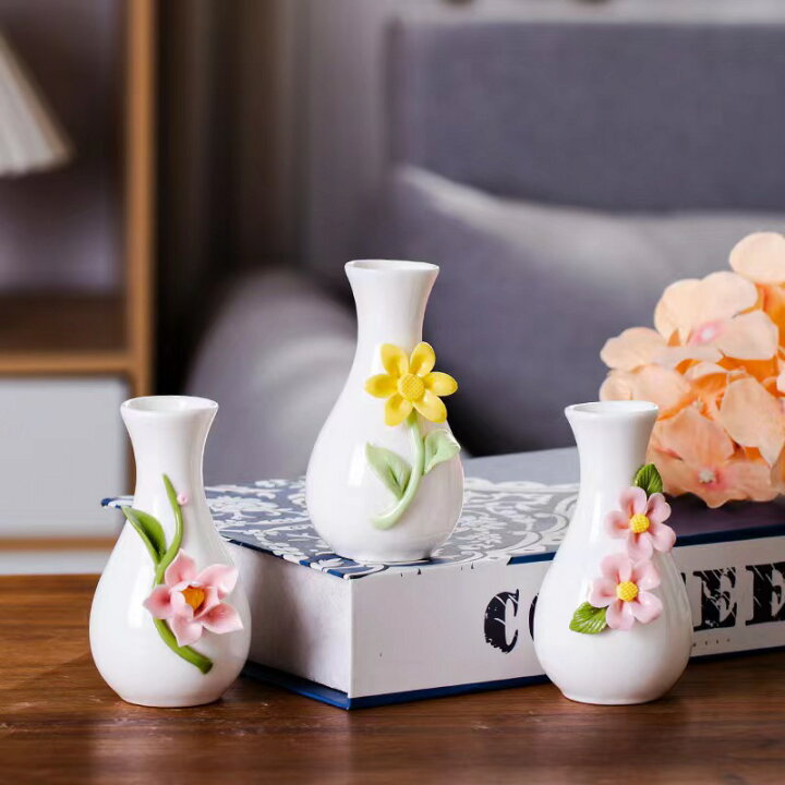 楽天市場】手作りの花器です、伝統工芸陶磁器の置物です、フラワー 