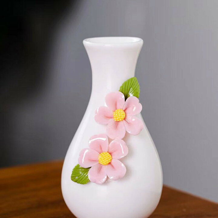 楽天市場】手作りの花器です、伝統工芸陶磁器の置物です、フラワー 