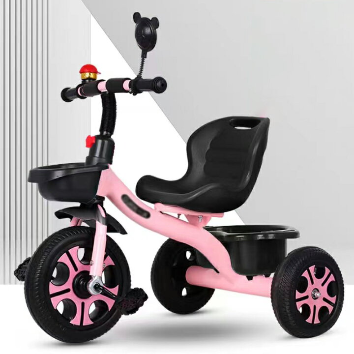 楽天市場】子供用三輪車 三輪車のりもの 押し棒付き 自転車 おもちゃ 