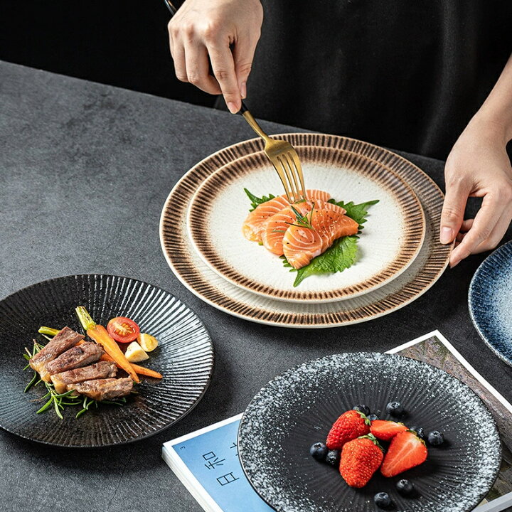 楽天市場】ランチプレート 丸形 日本式 おしゃれ プレート 皿 食器皿 