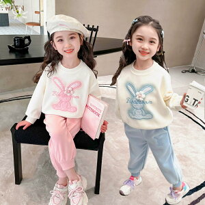 送料無料 韓国子供服 女の子 セットアップ 春服 新品 オシャレ 可愛い 上下セット キッズ パンツセット プレゼント おしゃれ スウェット+レギンス 長袖 長ズボン 2点セット お姫様 幼児 ガー