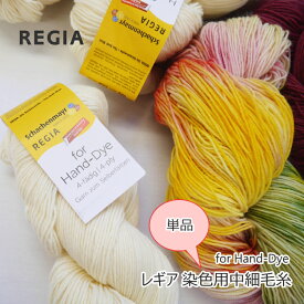 【REGIA】　レギア 染色用中細毛糸　for Hand-Dye100g　単品◆◆　【C4-12-125-10】