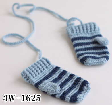 楽天市場 編み図 ボーダーのミトンy 3w 1625やわらかラム使用 アベイル コマドリ 生地 毛糸