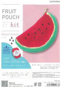 DNK-04�@�yKIYOHARA�zHAPPY COTTON�@�n�b�s�[�R�b�g���ŕ҂ށ@�t���[�c�|�[�`�L�b�g�@Watermelon�@�X�C�J�@�����@�yC4-12-110-2�zU-NG