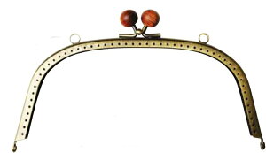 【Joint】ソウヒロ  約18cm レアウッド12mm玉付 アンティークゴールド 口金 jtm-b100a 【取寄せ品】 【C3-8-121-1】