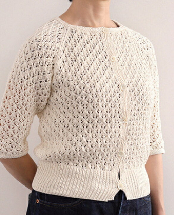 楽天市場 作品番号 21y 1s 1401 編み図 レース模様のカーディガン 資料請求ボタンではなく 備考欄 に作品番号をお書き添え下さい アベイル コマドリ 生地 毛糸