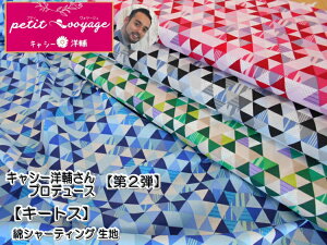 キャシー洋輔さんプロデュース第2弾【petit voyage プティヴォヤージュ】キートス 綿シャーティング 02345 綿100% 約110cm幅(数量×50cm)【C2-6】U-3