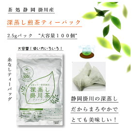 お茶 掛川深蒸し茶 ティーバッグ 100個入り 日本茶 緑茶 静岡 業務用 お買い得 大容量 メール便 送料無料