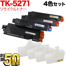 京セラミタ用 TK-5271 リサイクルトナー 4色セット ECOSYS P6230