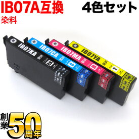 IB07CL4A エプソン用 IB07 マウス 互換インクカートリッジ 染料 4色セット PX-M6010F PX-M6011F PX-S6010