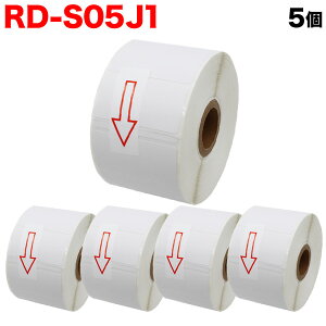 �u���U�[�p RD���[�� �v���J�b�g�����x�� (���M��) RD-S05J1 �݊��i 51mm×26mm 1535������ 5�Z�b�g