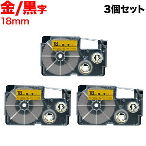 �J�V�I�p �l�[�������h �݊� �e�[�v�J�[�g���b�W XR-18GD ���x�� 3�Z�b�g 18mm�^���e�[�v�^������