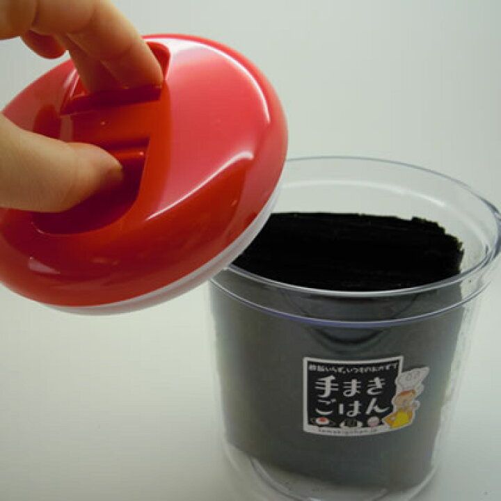 楽天市場】駒のり 【海苔の保存はこれ！】ワンタッチ卓上保存容器 【2 のりの入れ物