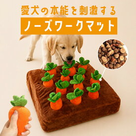 ノーズワーク ペット おもちゃ 犬 にんじん ノーズワークマット 知育玩具 早食い防止 運動不足解消 犬用品 犬用おもちゃ マット プレゼント 噛むおもちゃ ストレス解消 遊び 人参 ペット玩具 送料無料