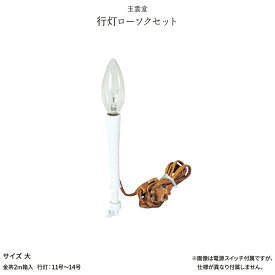 新盆 お盆 提灯付属品 電灯 電球 行灯ローソクセット 大 初盆