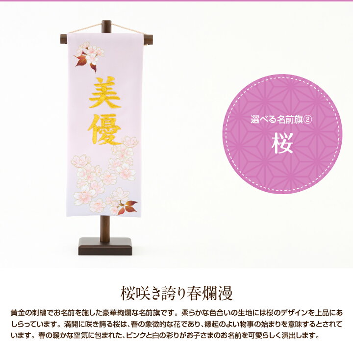楽天市場 雛人形 名前旗 刺繍 雛祭り メール便送料無料 選べる4種類 女の子 初節句 かわいい おひなさま 節句 ギフト専門店 ぷりふあ人形