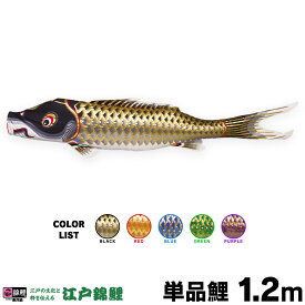 こいのぼり 単品 鯉のぼり 江戸錦鯉 1.2m 単品鯉