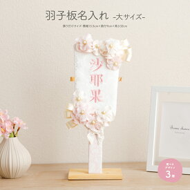 雛人形 名前旗 コンパクト おしゃれ モダン インテリア 女の子 羽子板 名入れ -大サイズ- 選べる3種類 初節句 ひな祭り 七五三 命名 刺繍 節句