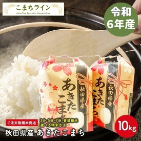 【白米10kg】令和6年産　秋田県産　あきたこまち10kg 5kg×2袋　　厳選　送料無料　10kg　米びつ当番【天鷹唐辛子】プレゼント付き
