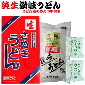 金福 純生 讃岐うどん 1箱2人前つゆ付セット