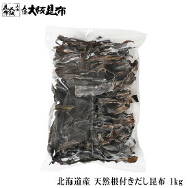 北海道産 天然 長根だし昆布 1kg 出汁昆布 出し昆布 国産 昆布 こんぶ 出汁 だし 和食 送料無料 【長根だし昆布1kg】