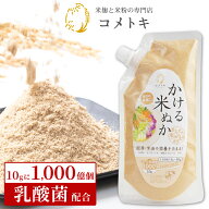 乳酸菌配合 かける米ぬか 食べる米ぬかパウダー 100g お試し スパウトパウチ 国産 無添加 残留農薬ゼロ …