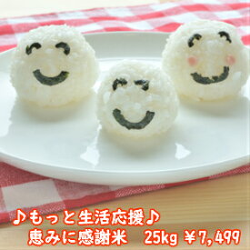 もっと生活応援米♪♪無洗米恵みに感謝米　25kg（5kg×5）【本州・四国　送料無料】※沖縄・九州・北海道発送できません※
