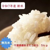 令和7年産　新米入荷！ 無洗米 あきたこまち 5kgおいしい♪簡単♪千葉県 精米