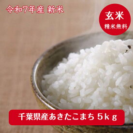 令和7年産 　新米入荷！千葉県産 あきたこまち玄米 5kg送料無料♪精米無料♪ 千葉県