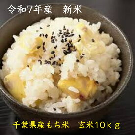 令和7年産　新米千葉県産　もち米　玄米10kg【本州・四国　送料無料】