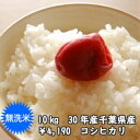【30年産】無洗米 コシヒカリ10kg(5kg×2)おいしい♪手間なし♪千葉県産※送料無料※※送料無料地域に除外があります※北海道・九州:+400円