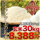 武蔵の里米　ワンランク上のお米 玄米30kg（精米無料）（農家直米）(送料無料　但し北海道　九州　四国　沖縄を除く） ランキングお取り寄せ