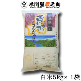 6年産 岐阜県 恵那産 コシヒカリ 白米 5kg 送料無料 （一部地域除く）