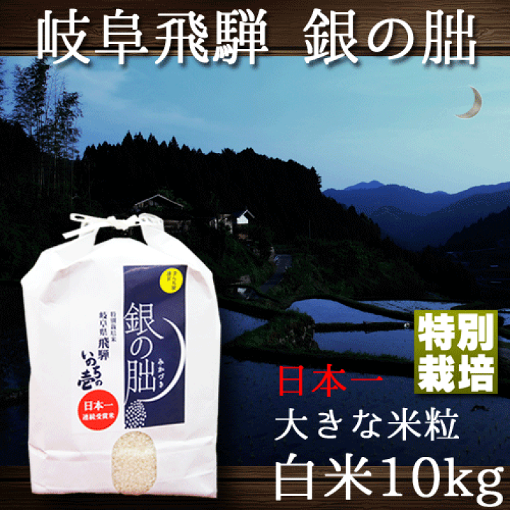 楽天市場】銀の朏 ぎんのみかづき 岐阜県飛騨産 いのちの壱 令和
