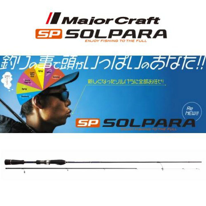 楽天市場 メジャークラフト ソルパラ アジングモデル Spx S6aji 米源釣具店 楽天市場店