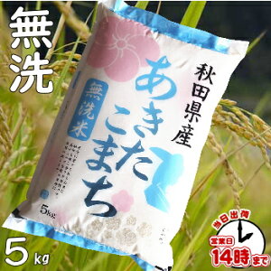 【無洗米】秋田県あきたこまち5キロ