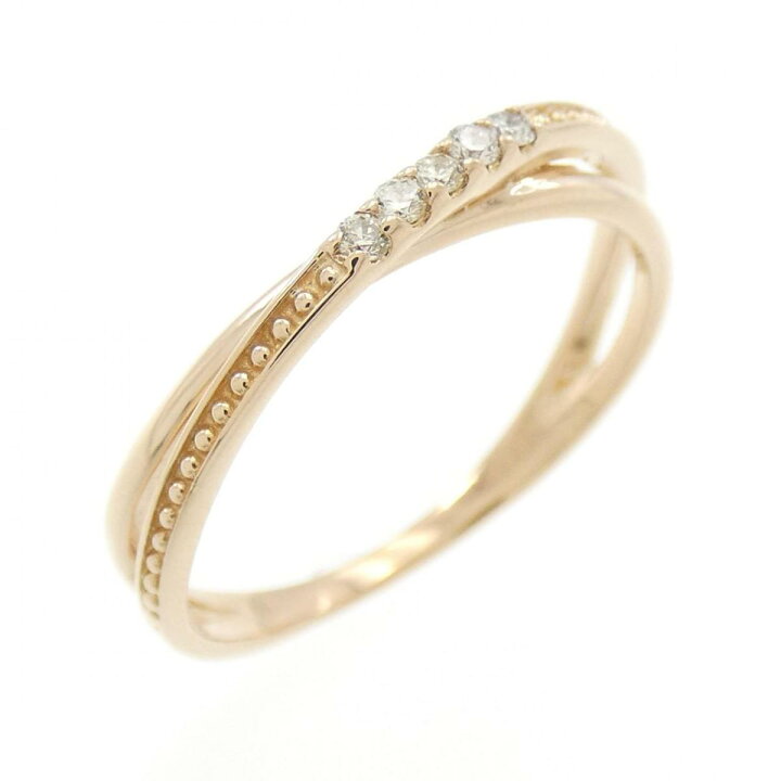 楽天市場】【KOMEHYO】 K18PG ダイヤモンド リング 0.05CT【中古  