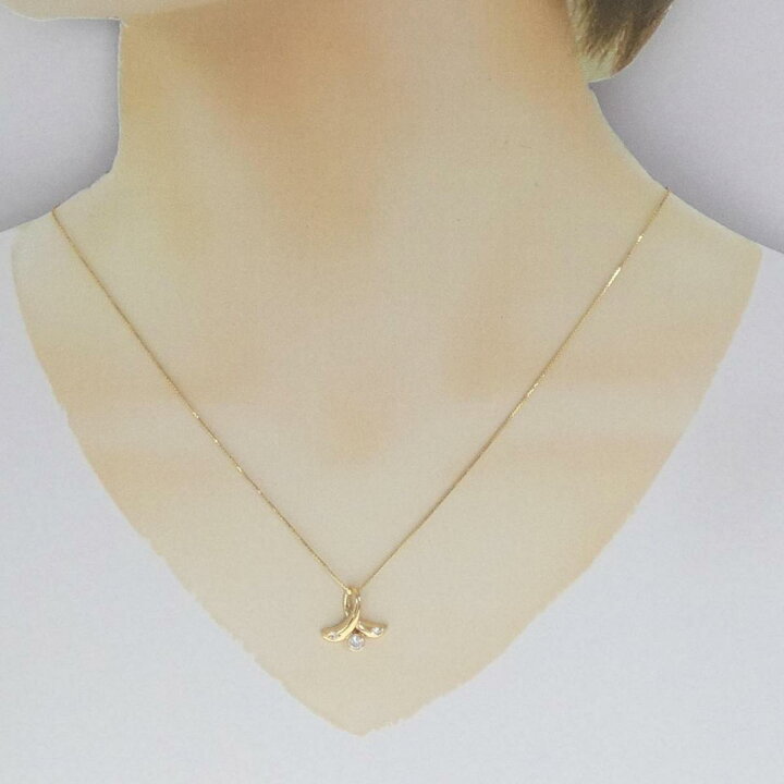 楽天市場】K18YG ダイヤモンド ネックレス 0.14CT【中古】 : KOMEHYO 