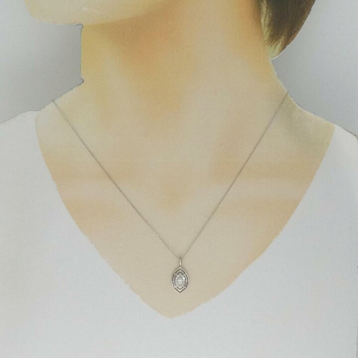 楽天市場】【新品】PT ダイヤモンド ネックレス 0.17CT【新品 
