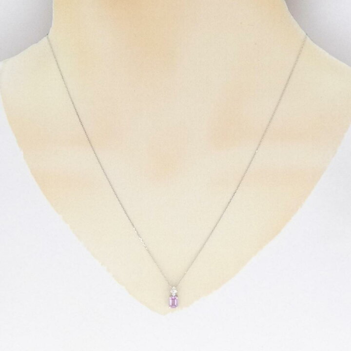 楽天市場】【リメイク】PT サファイヤ ネックレス 0.41CT【中古 