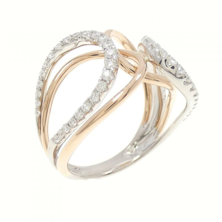 楽天市場】【KOMEHYO】 750WG/750PG ダイヤモンド リング 0.47CT【中古  