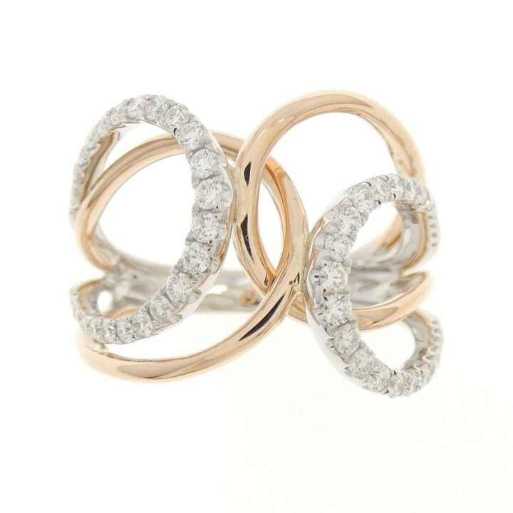 楽天市場】【KOMEHYO】 750WG/750PG ダイヤモンド リング 0.47CT【中古  