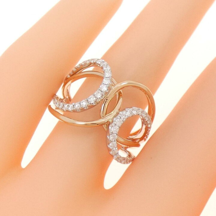 楽天市場】【KOMEHYO】 750WG/750PG ダイヤモンド リング 0.47CT【中古  