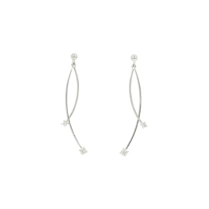楽天市場】【KOMEHYO】 K18WG ダイヤモンド ピアス 0.10CT【中古  